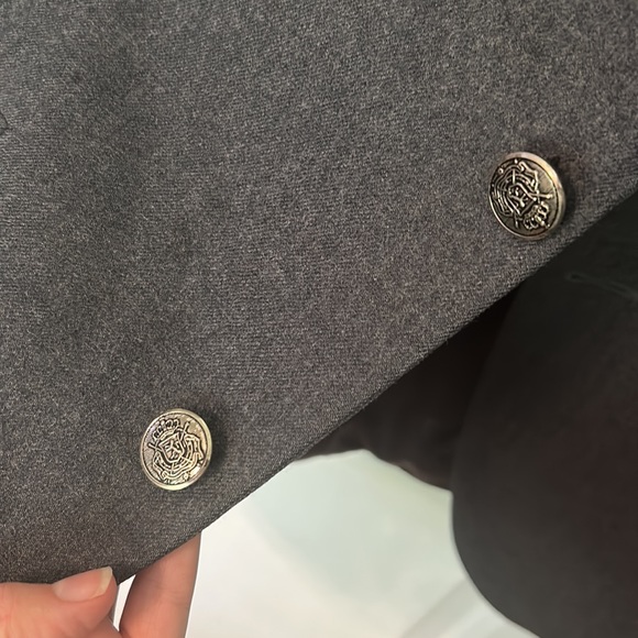 🌖 Blue gray men’s sports jacket blazer 100% pure virgin wool - Picture 4 of 11